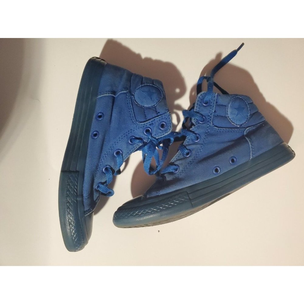 Converse Chuck Taylor Fresh Hi Blue Junior Size 3 Shoes #650516F Sneakers